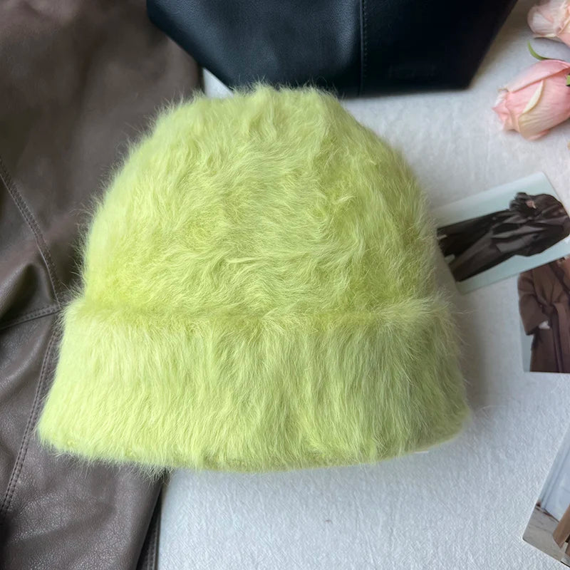 Rabbit Fur Beanies