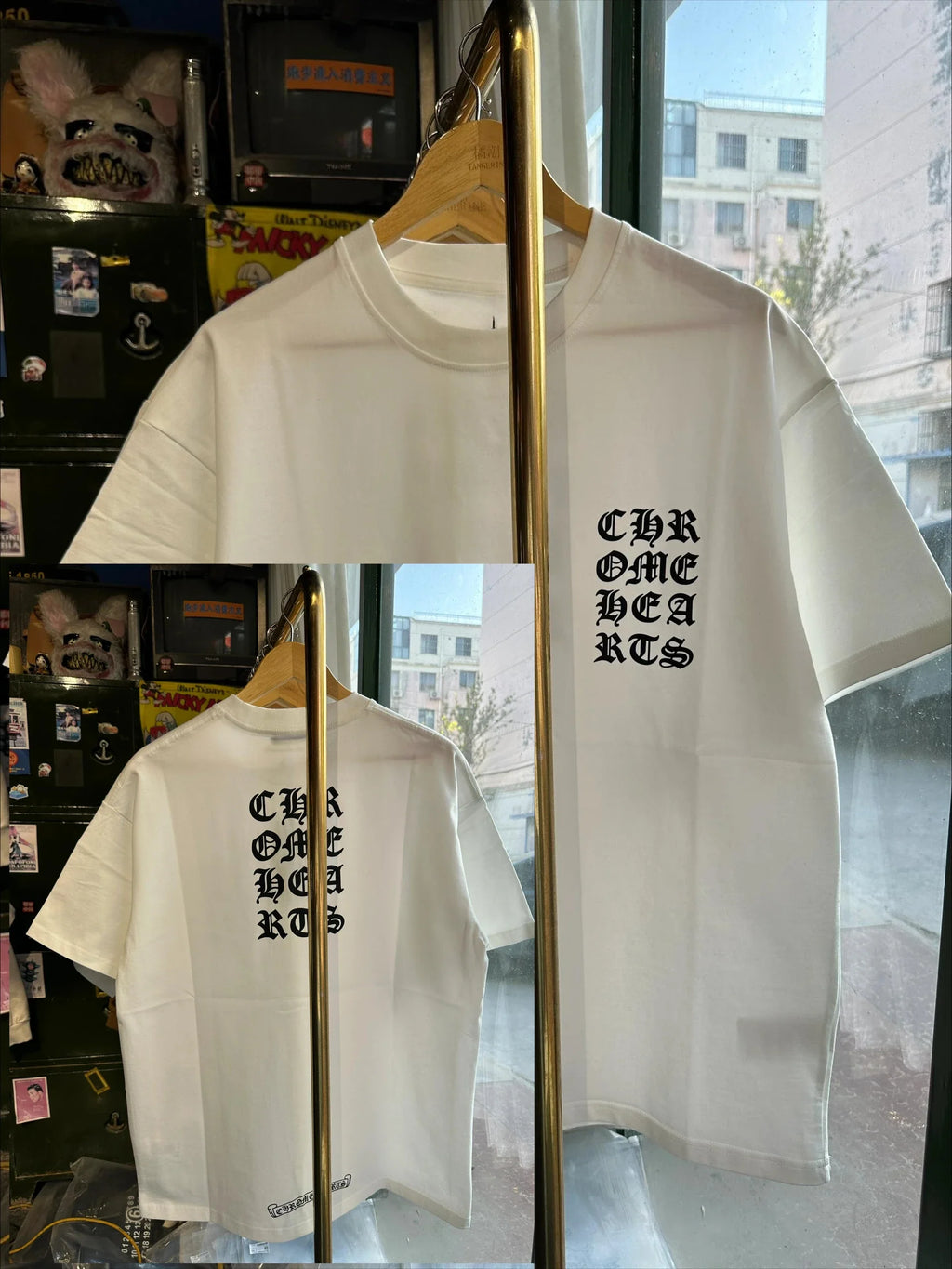 Chrome Rolling Stones Heart Tee