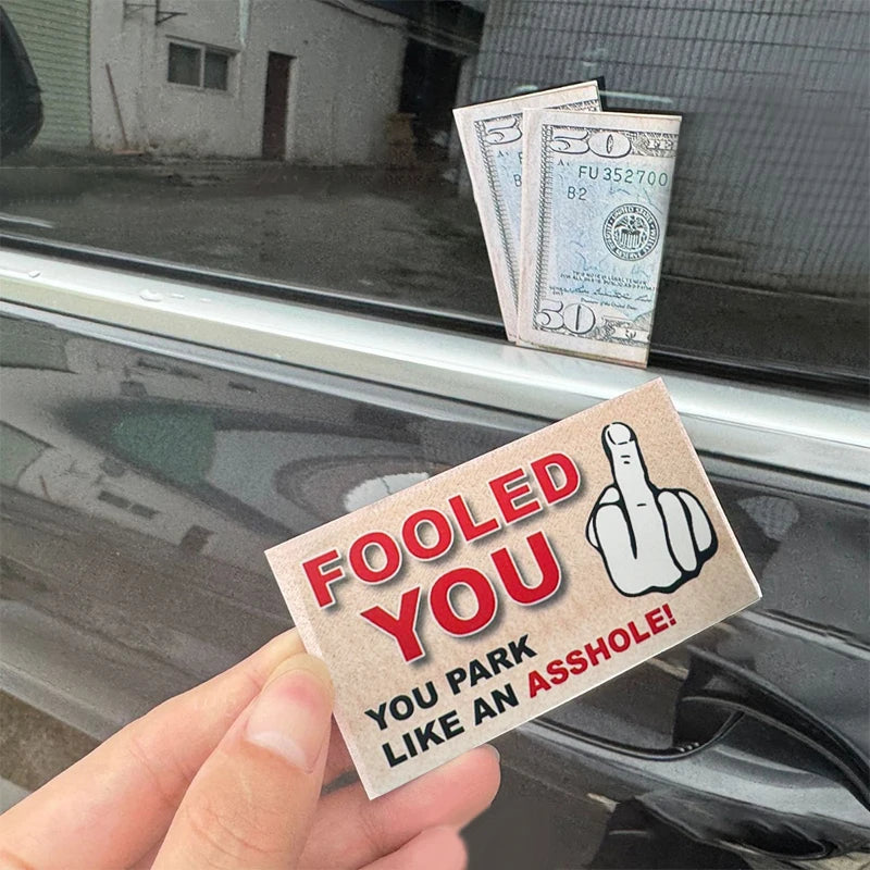 $50 Bill Parking Prank Cards