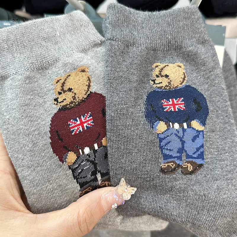 2 Pairs Polo Bear Socks
