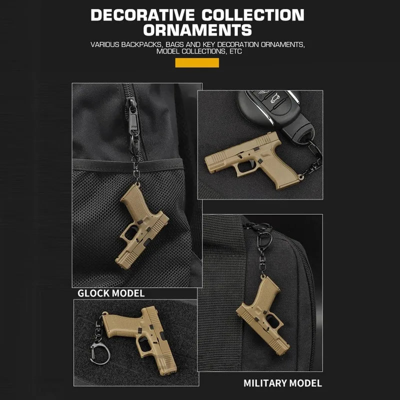 Pistol Keychain Charm