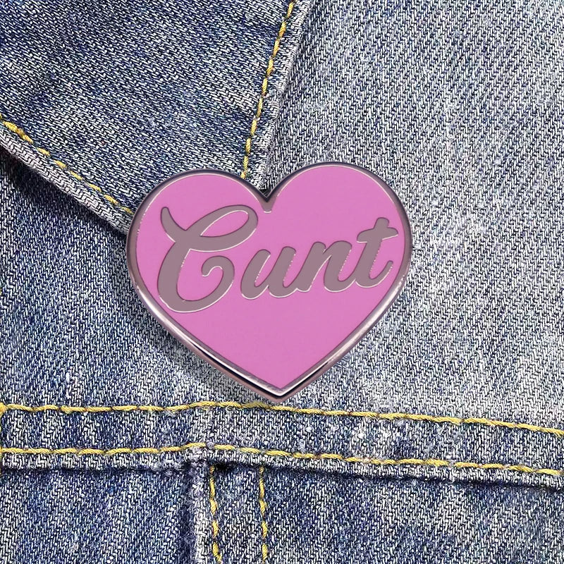 Cunt Enamel Pin