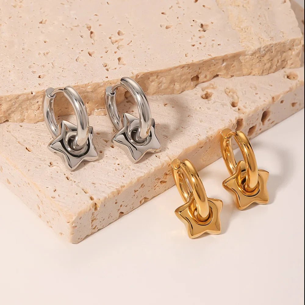 Chunky Star Earrings