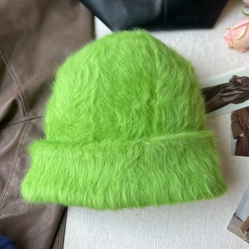 Rabbit Fur Beanies