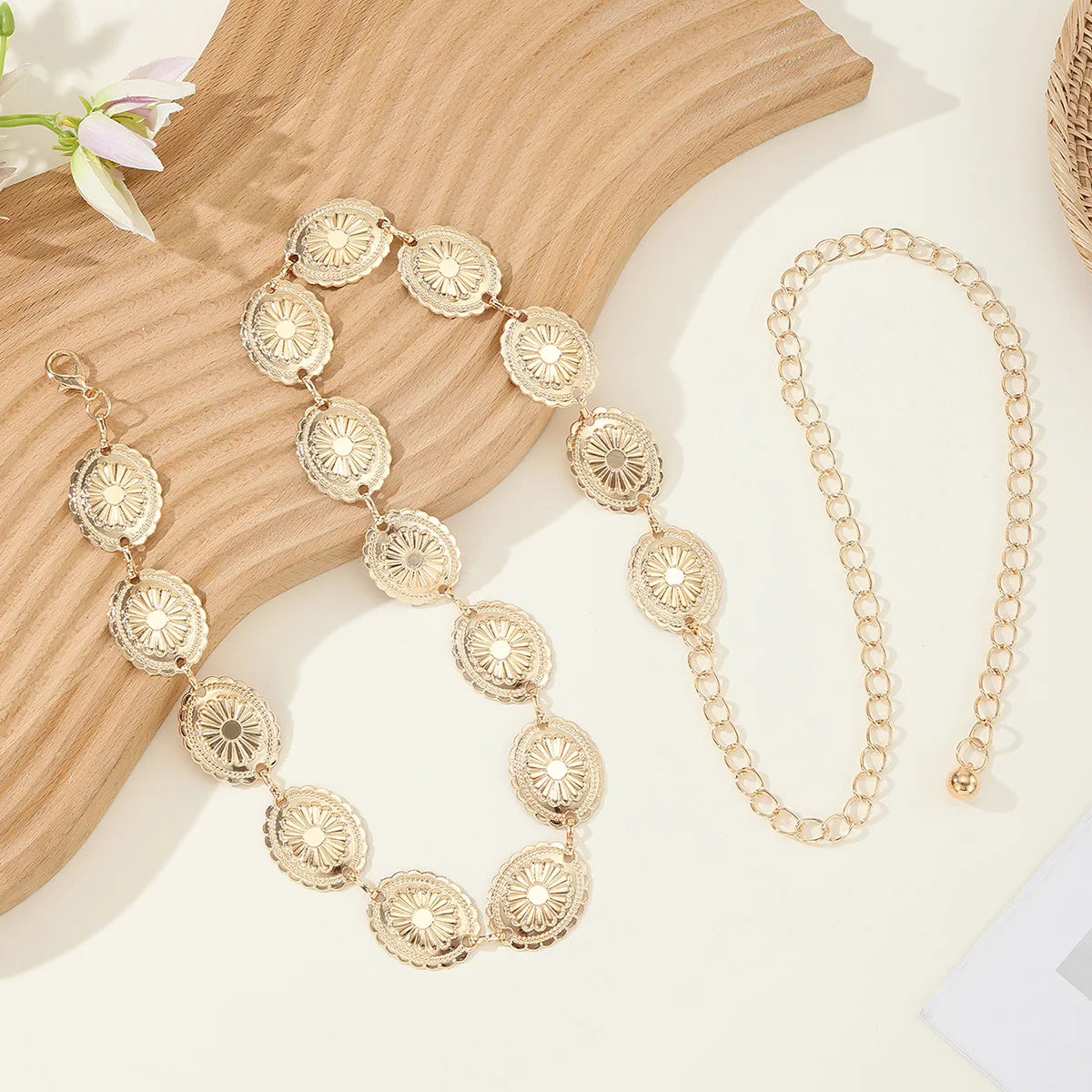 Bohemian Retro Metal Waist Chain Belt