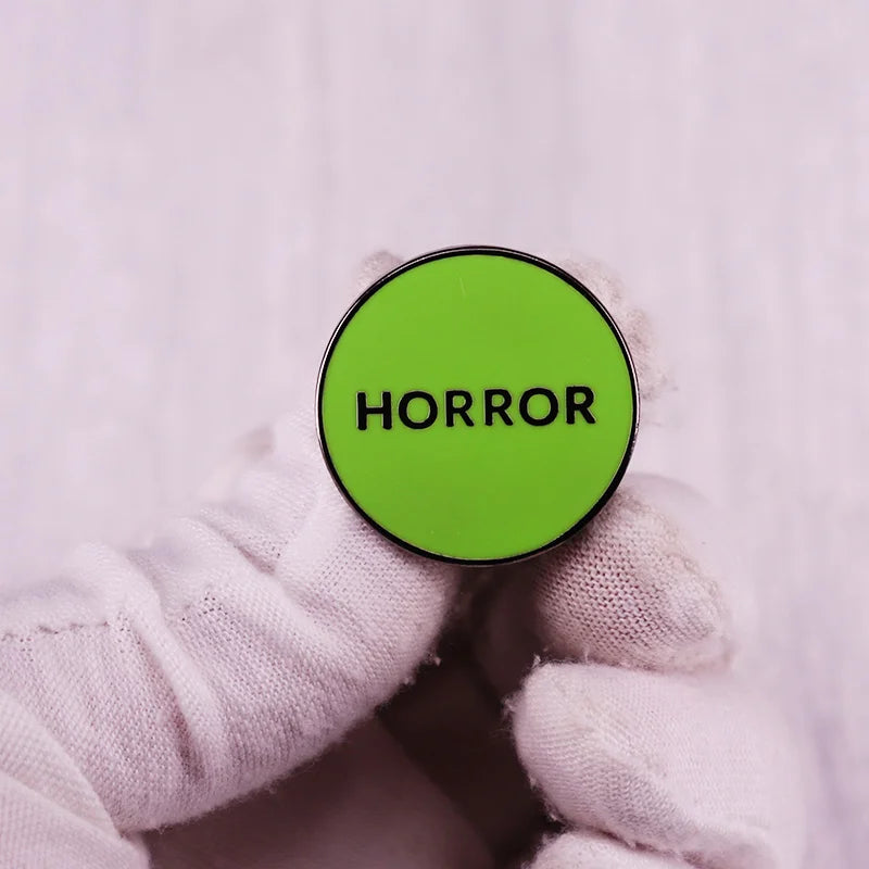 Horror Green Enamel Pin