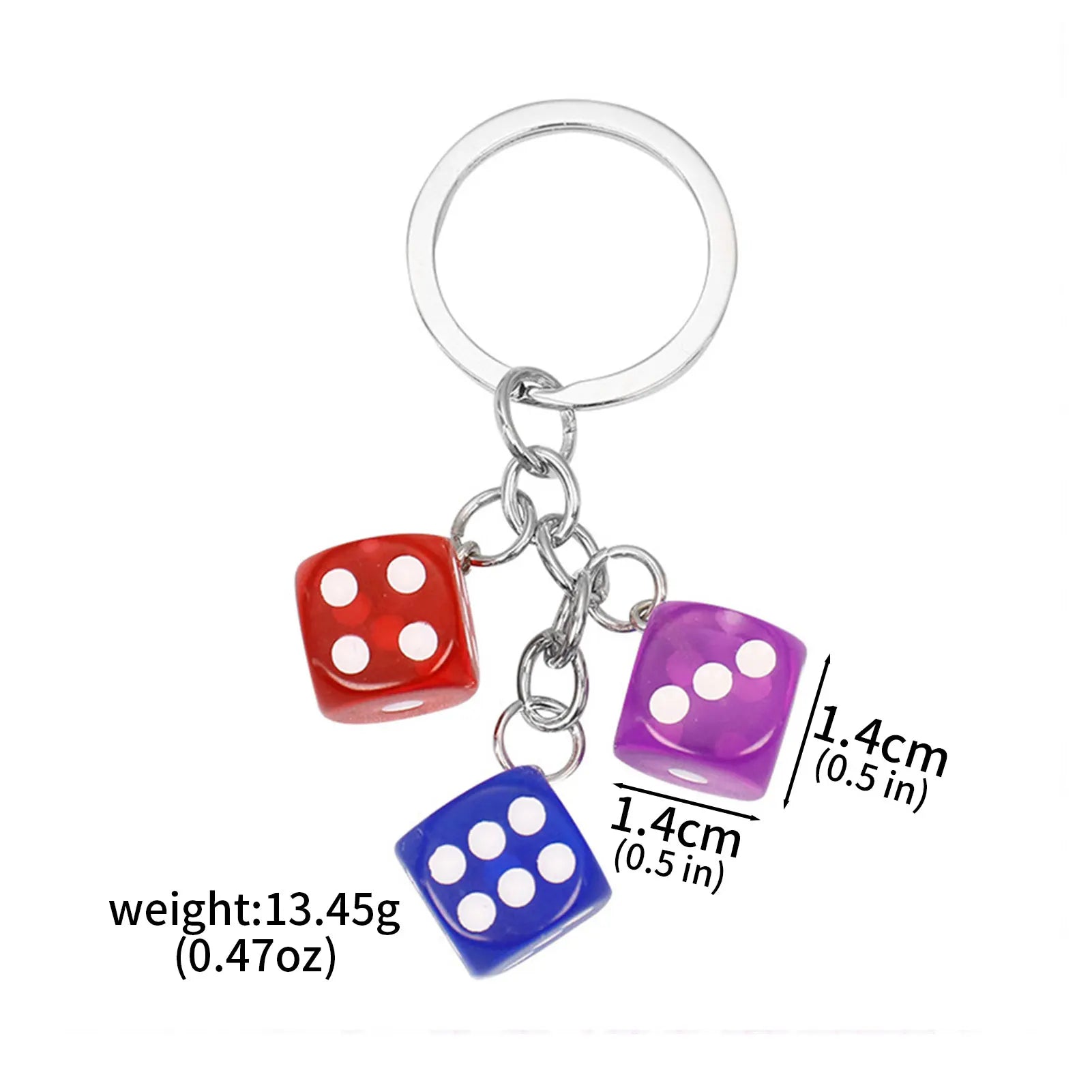 Dice Charms Keychain