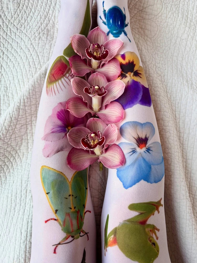 Orchid Nature Stockings