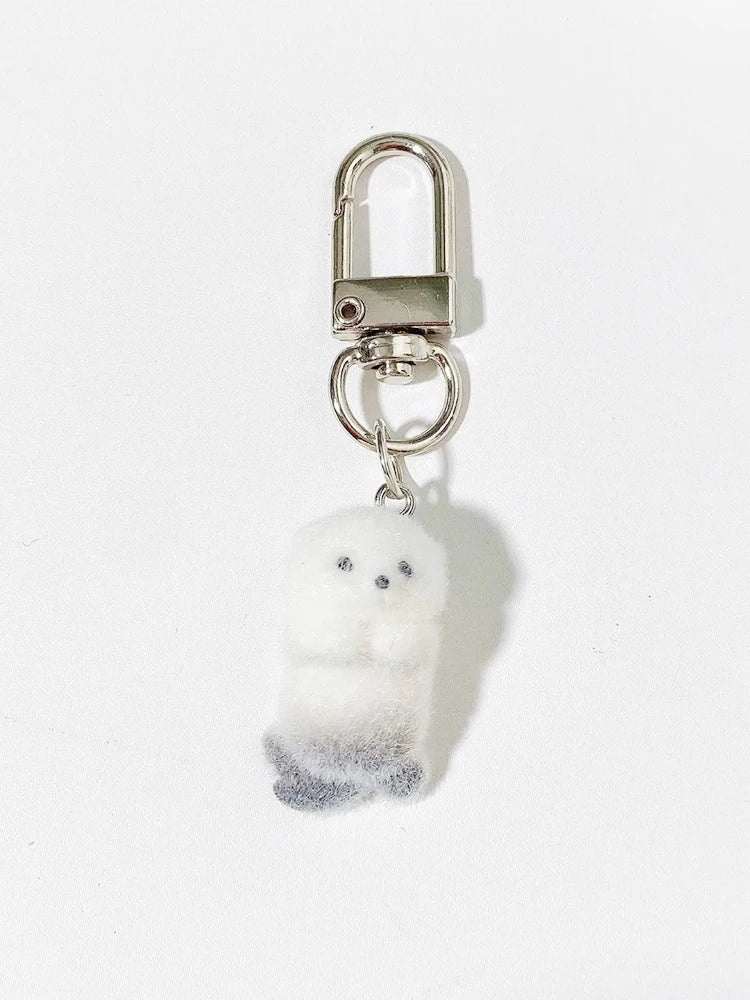 Fluffy Pig Keychain