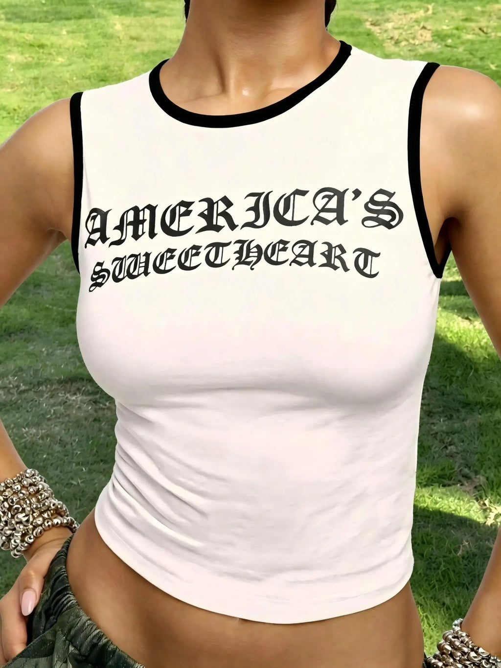 America's Sweetheart Crop Tank Top