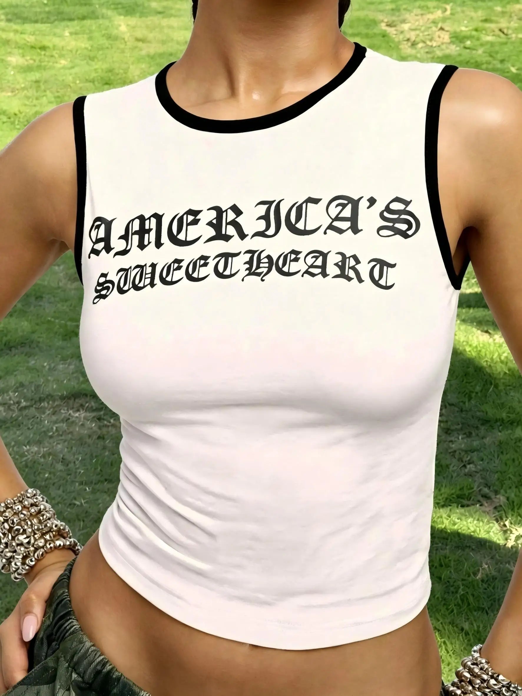 America's Sweetheart Crop Tank Top