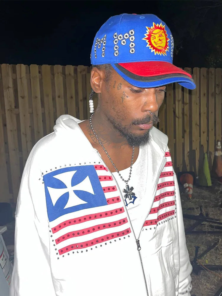 USA Zip Up Hoodie