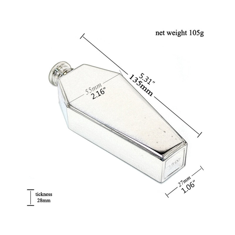Stainless Steel Casket Flask 100ML