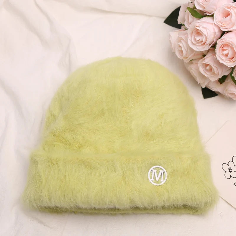 Rabbit Fur Beanies