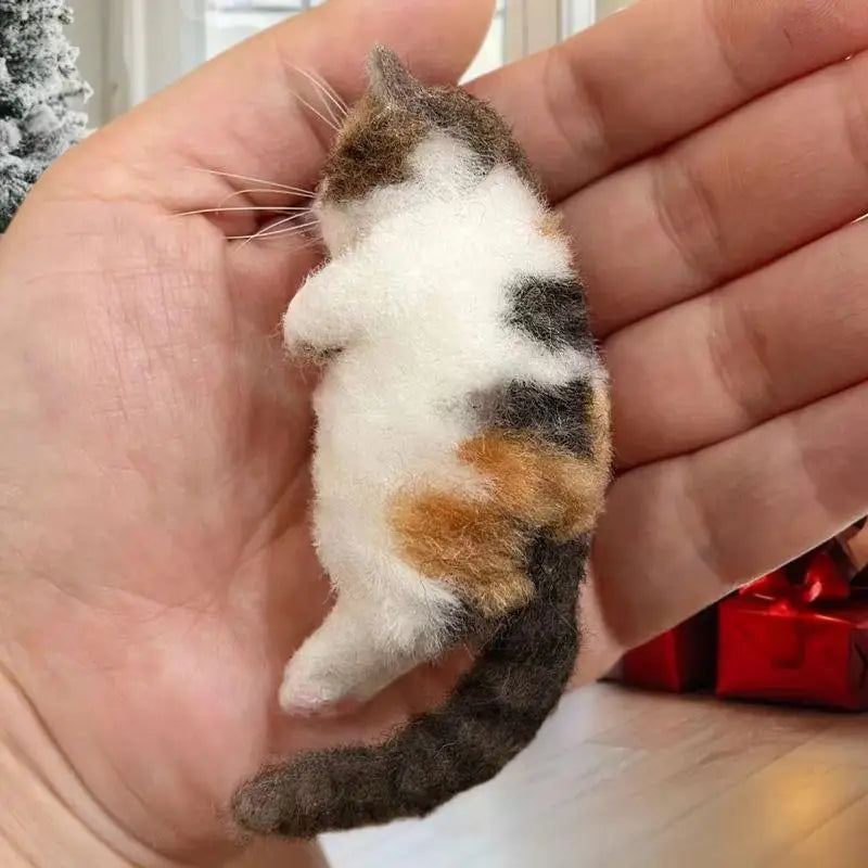 Wool Handpoke Cat Felting Kit