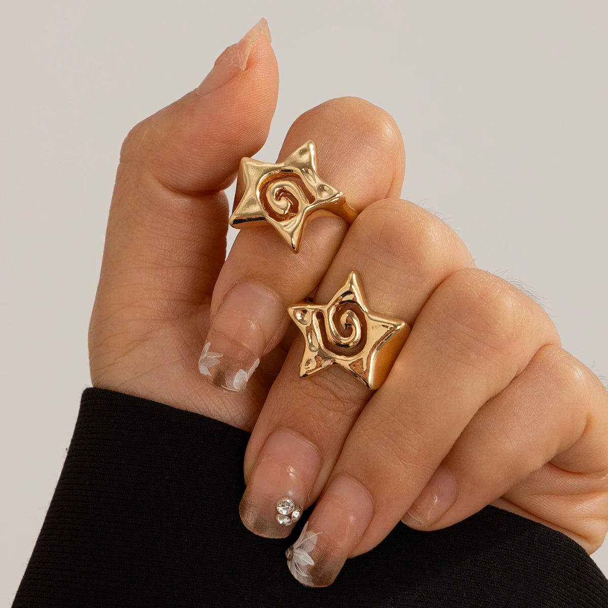 Star Open Ring Set