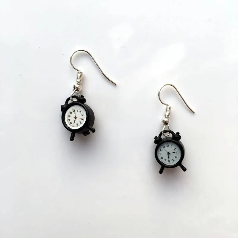 Retro Alarm Clock Earrings