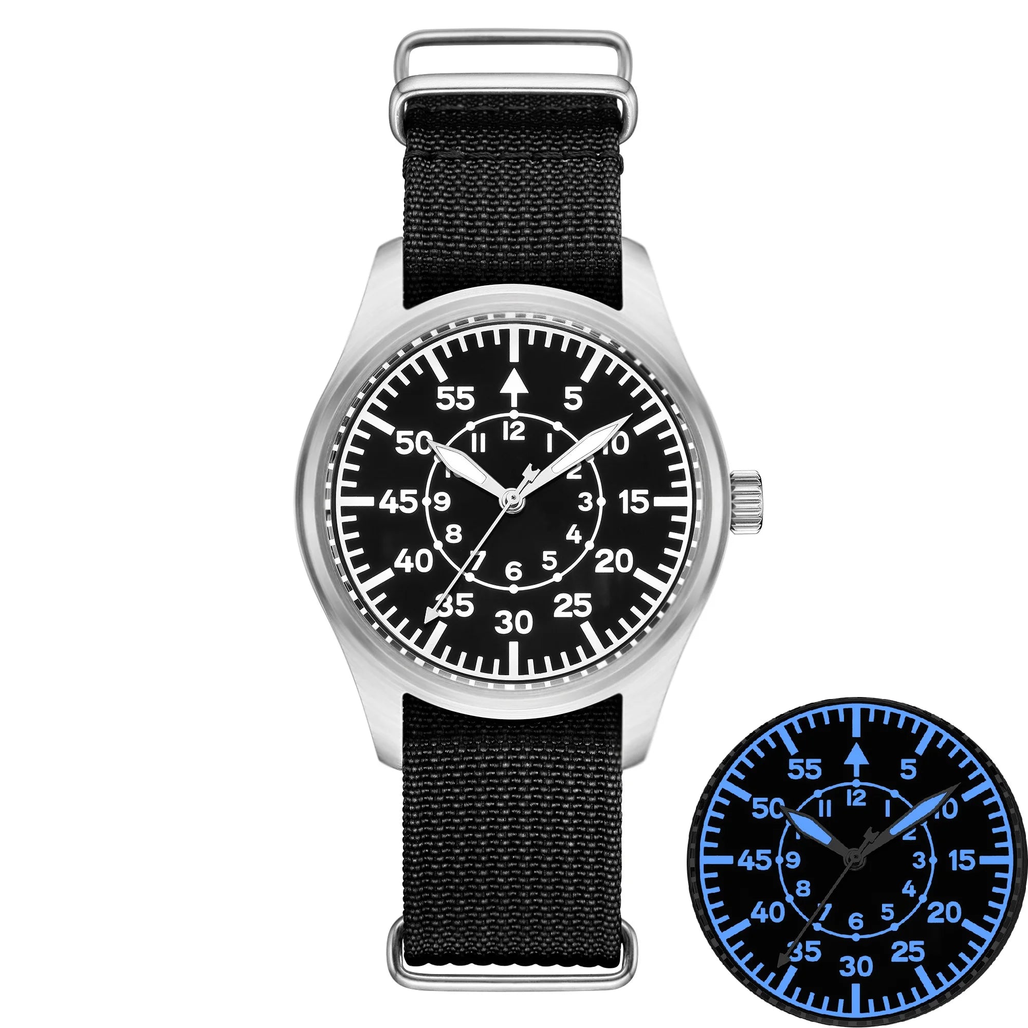 Stainless Steel Vintage Pilot watch
