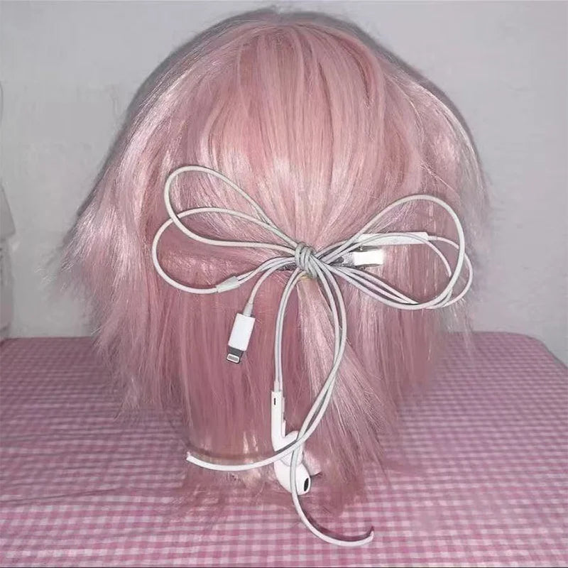 Headphone Wire Hair Clips