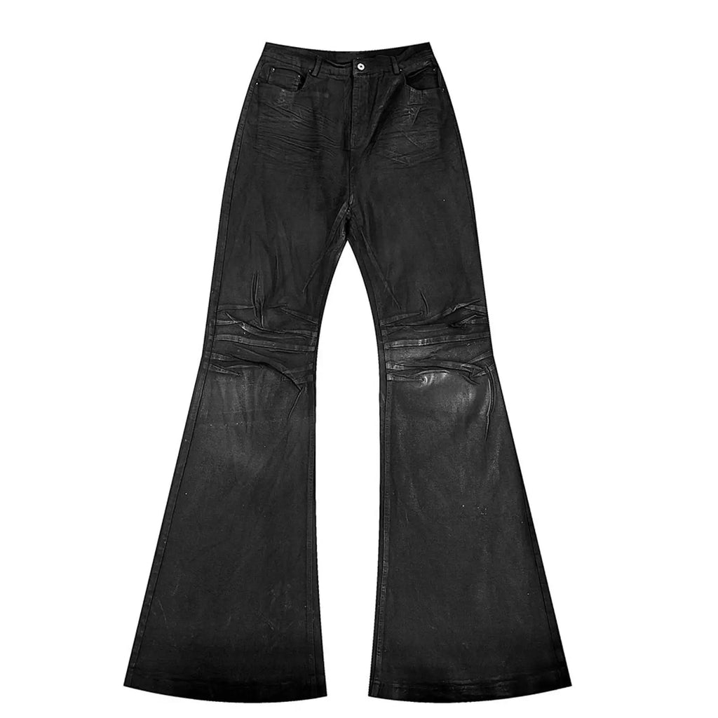 Y2K Washed Flared Jeans