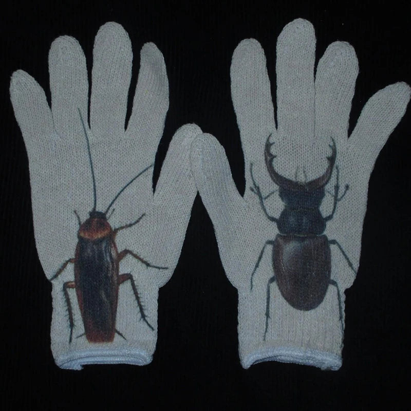 Virgin Mary Knitted Gloves