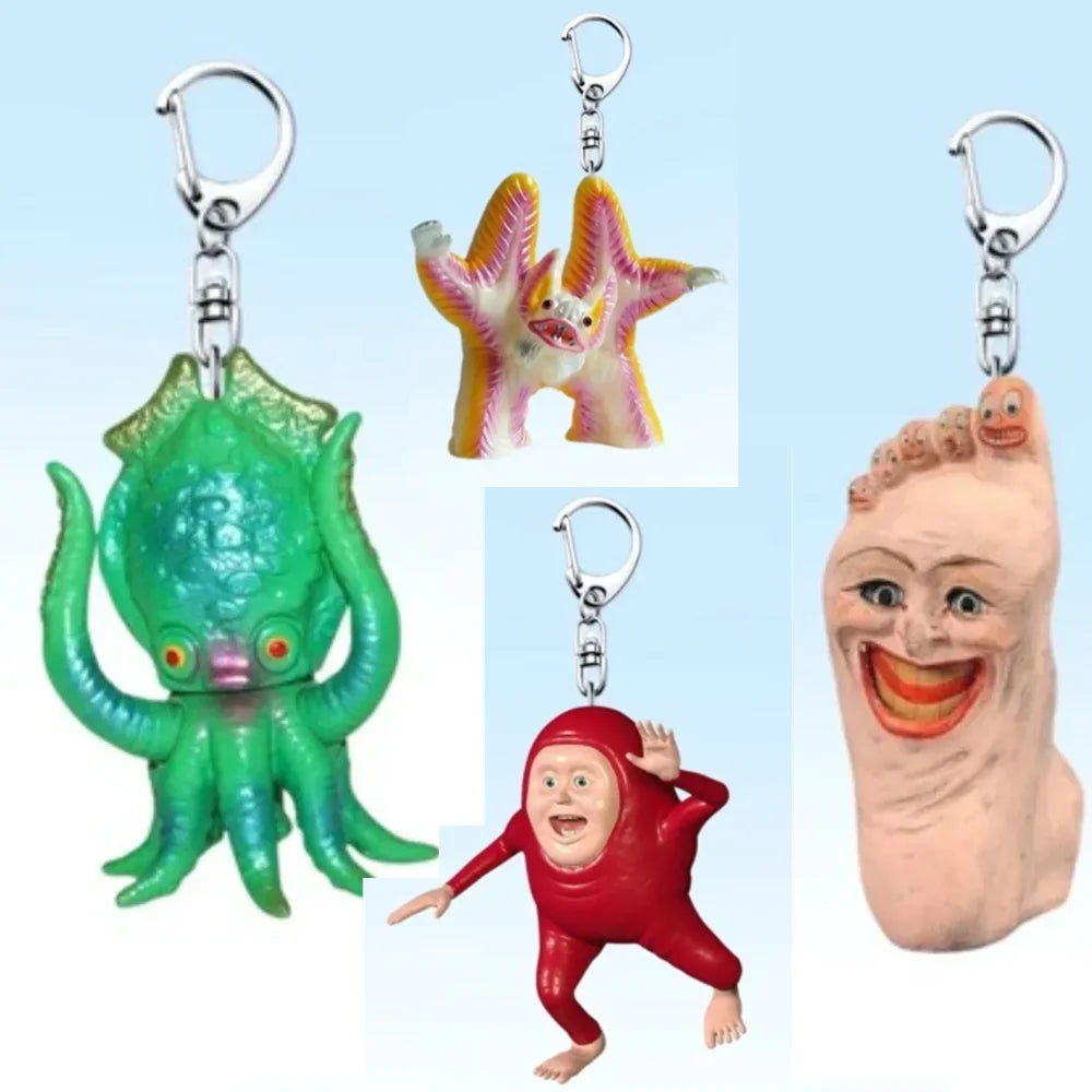 Exaggerated Abstract Japanese Monsters Keychain