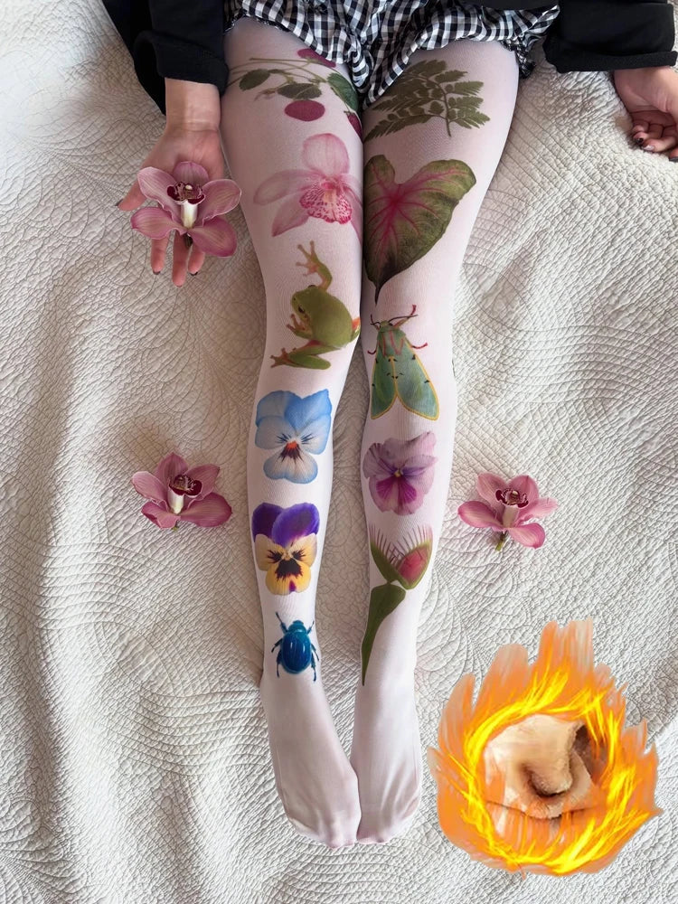 Orchid Nature Stockings
