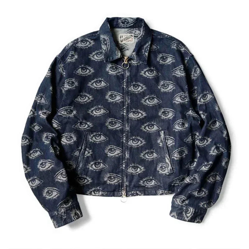 KAPITAL Eye Embroidered Denim Jacket