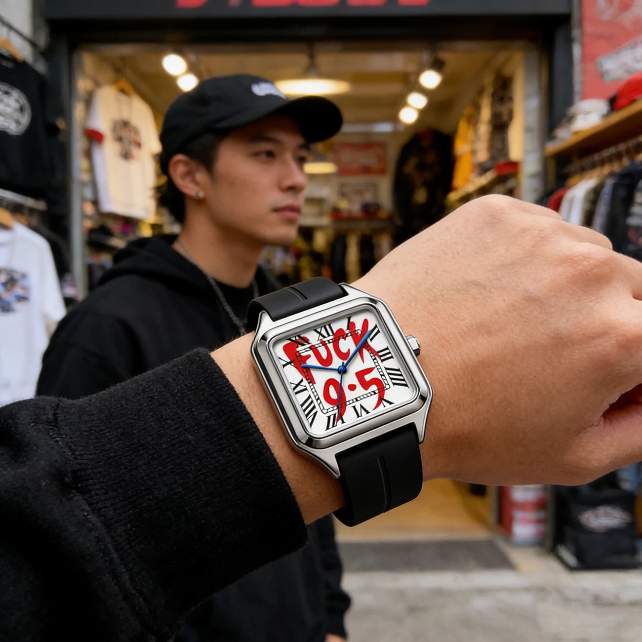 Fuck 9-5 Stainless Steel Quartz Watch