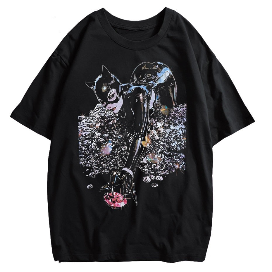 Oversized Bat Woman Tee
