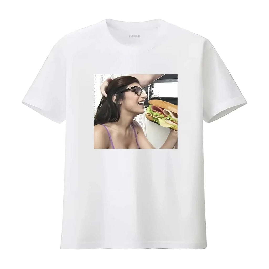 LIMITED Mia Khalifa Eating Sandwich Tee