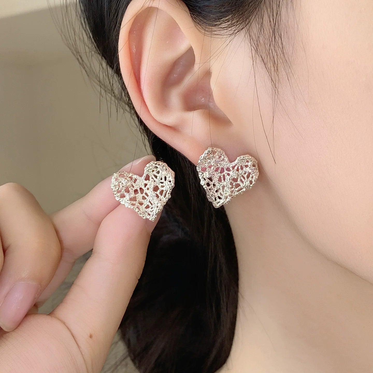 925 Sterling Silver Star Moon Earrings
