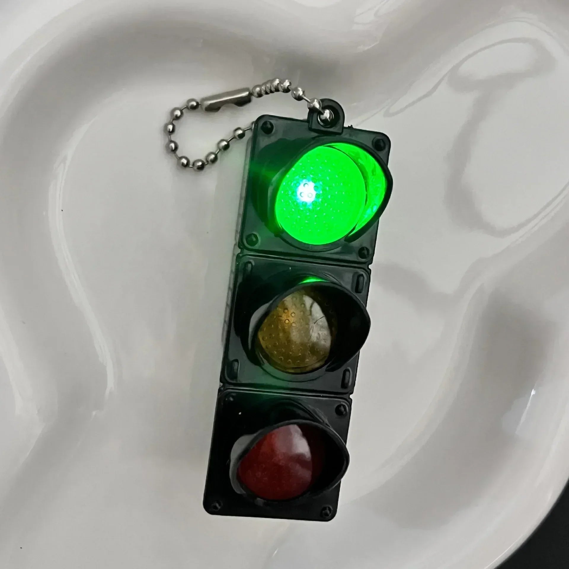 Traffic Light Keychain