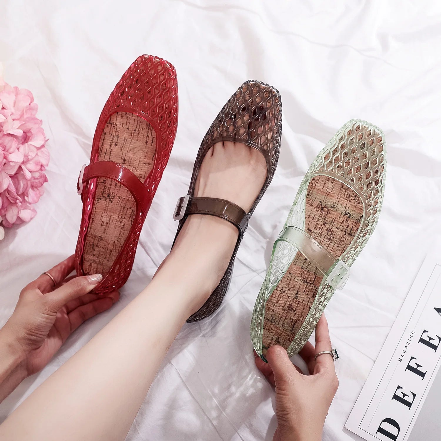 Buckled Jelly Shoes