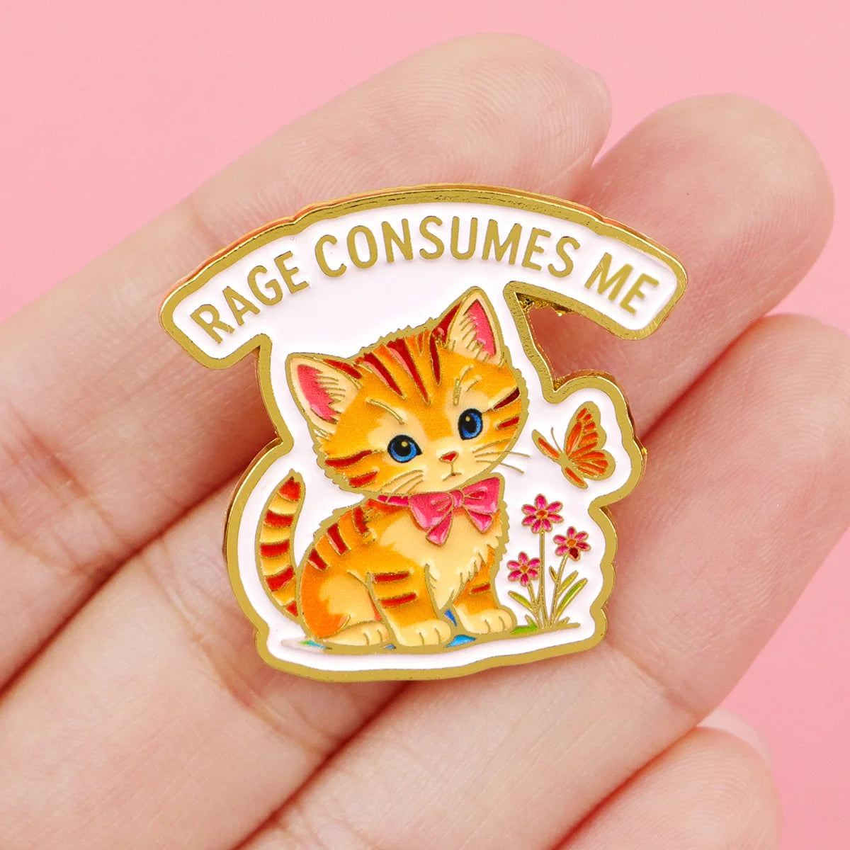RAGE CONSUMES ME Enamel Pin