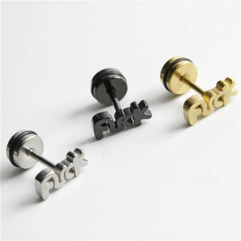 2PCS F Earrings