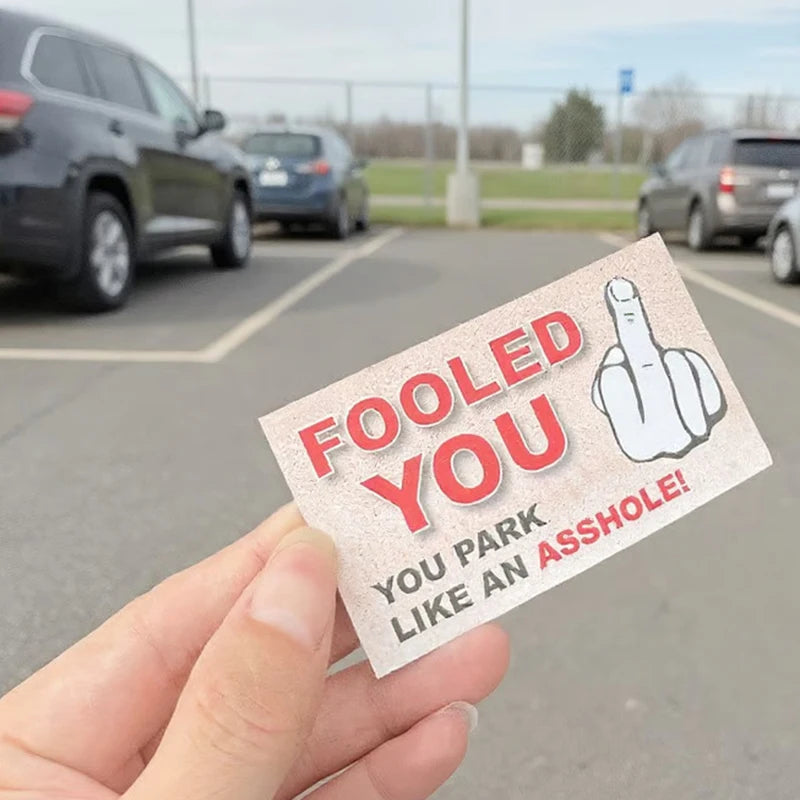 $50 Bill Parking Prank Cards