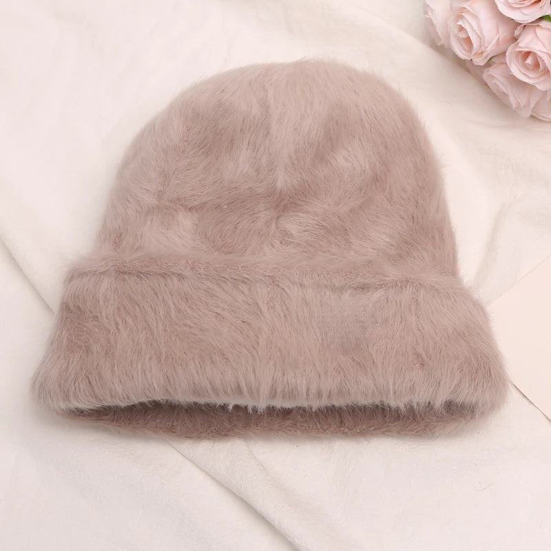Rabbit Fur Beanies