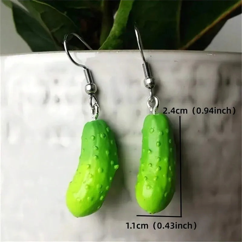 Cucumber Pickle Earrings
