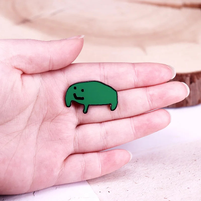 Sad Little Frog Enamel Pin