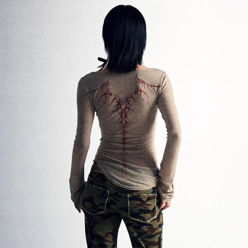 Cyber Sigil Knitted Tops