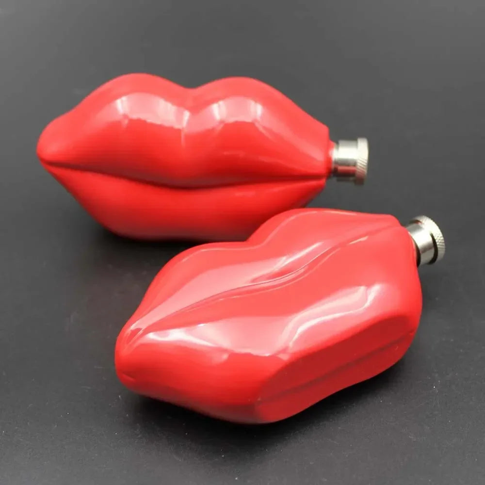 5oz Portable Lip-shaped Hip Flask