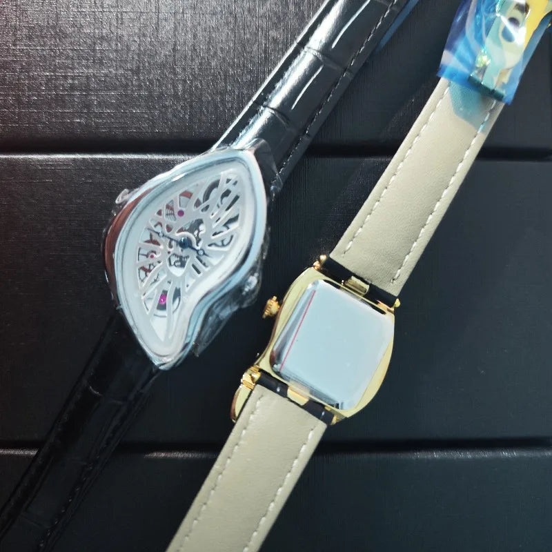 High Quality Stainless Steel Crash Skeleton Quartz Watch