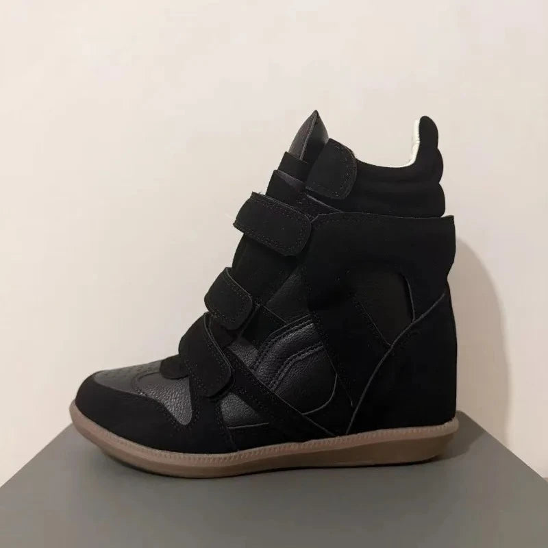 Genuine Leather Marant Wedge Heel Sneakers