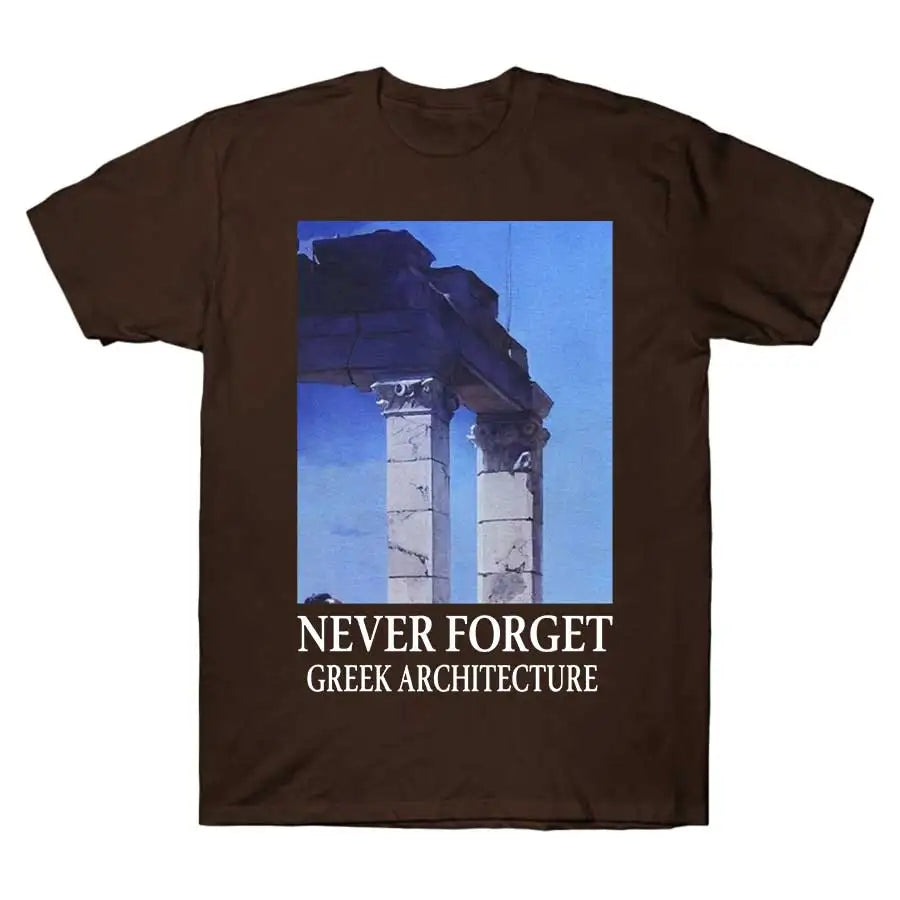 NEVER FORGET GREEK ARCHITECTURE 911 Tee