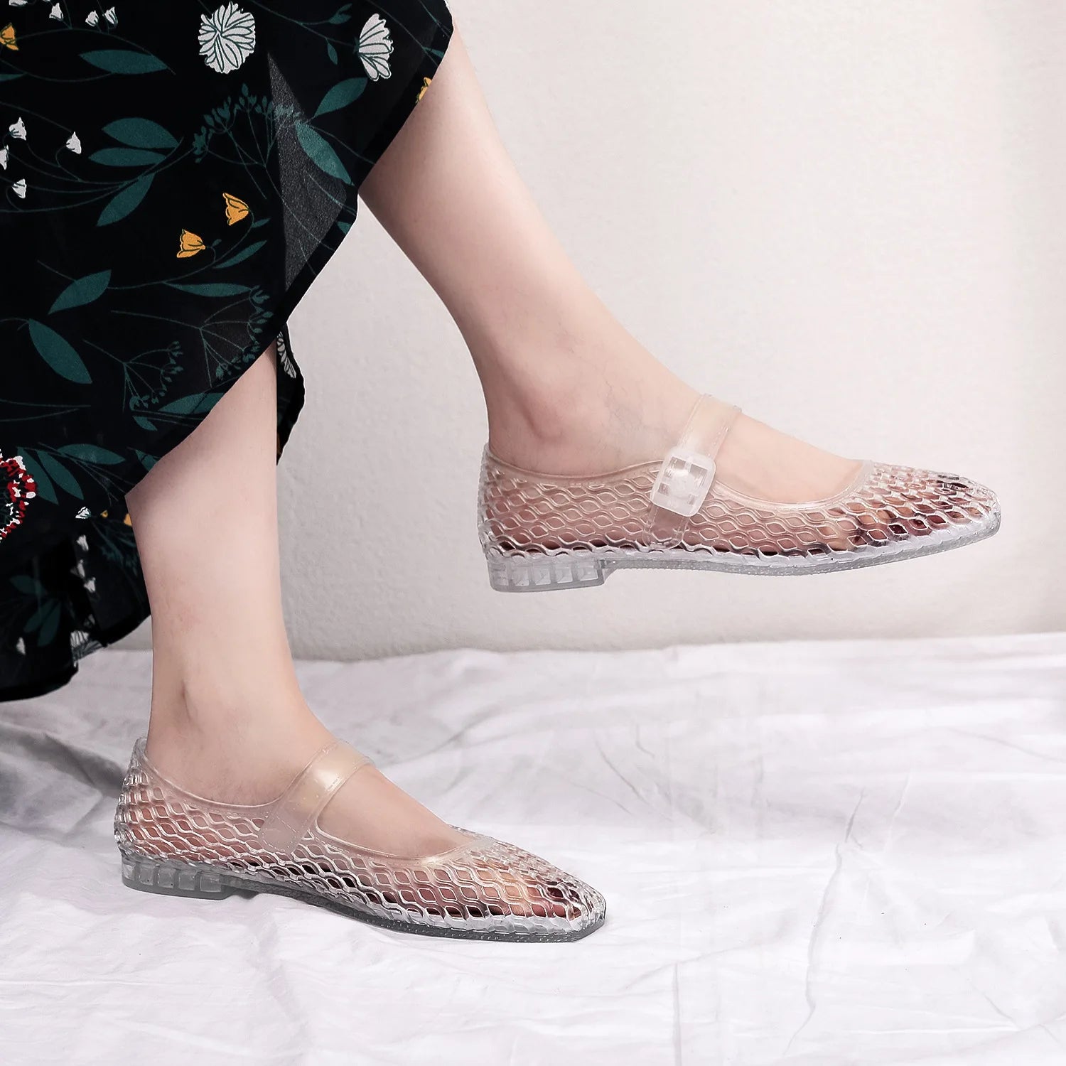 Buckled Jelly Shoes