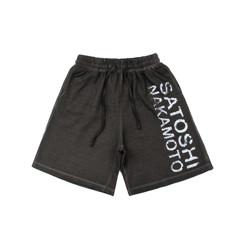 SATOSHI Nakamoto Washed Cotton Shorts