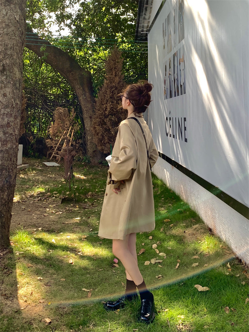 Safari Khaki Trench Coat