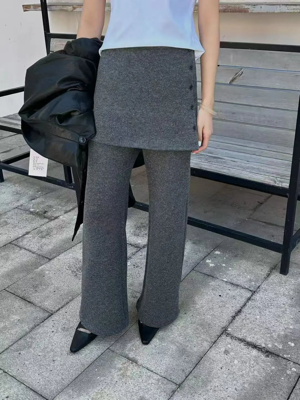 Casual Skirt Wide Leg Long Pants