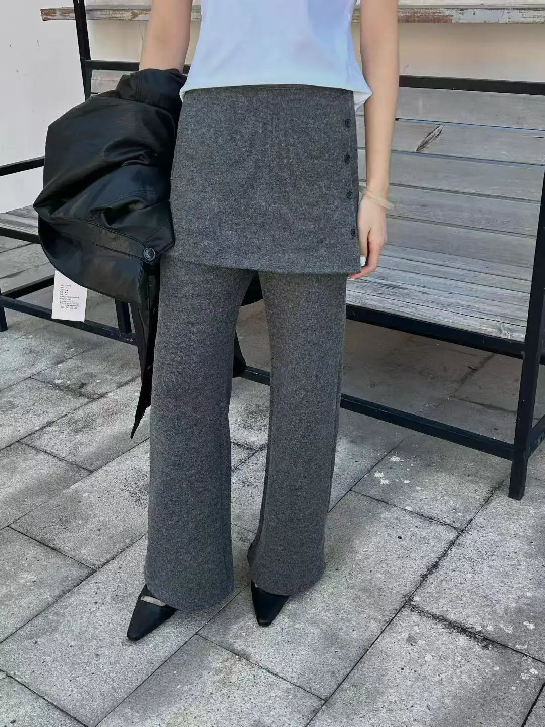 Casual Skirt Wide Leg Long Pants